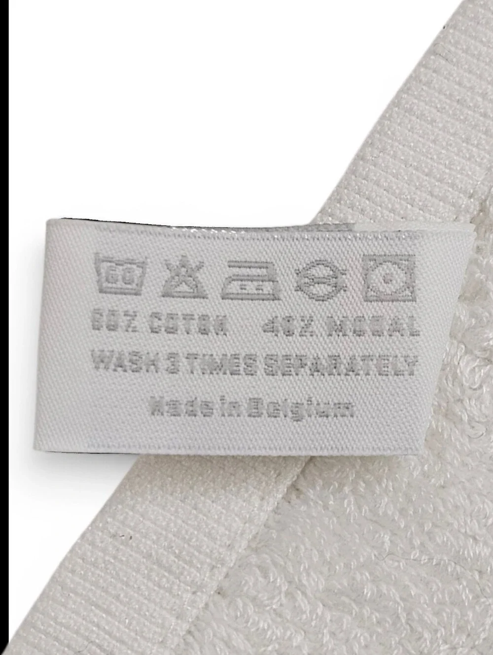 Hermès Cabribole Carre Dada Baby Terry Wash Cloth In White